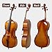 4/4 Full Size Cello Set,Professional Handmade Solid Wood Acoustic Cello,Solid Wood Cello Kit,with Portable Bag,Bow,Rosin,Musical Instrument for Beginners & Adults (Retro)