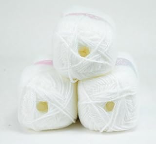 Love2Sleep PREMIER VALUE BABY DOUBLE KNIT YARN WOOL ACRYLIC 3 PACK (3 X 100G) - WHITE