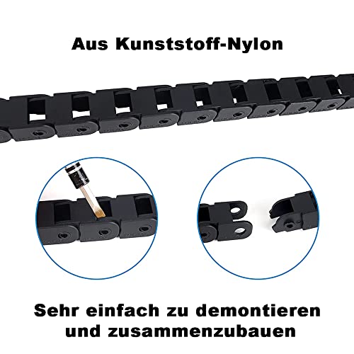 Catena Portacavi 10 × 10 mm, Catena Portacavi per