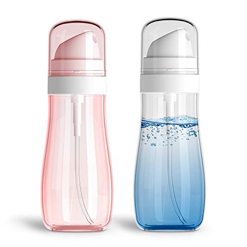 Mini Spray Bottles 3.5 oz - Plastic Mister Travel Spray Bottle 100ml - Small Spray Bottle for Hair - Empty Spray Bottles for Rubbing Alcohol, Liquids(2 PCS)