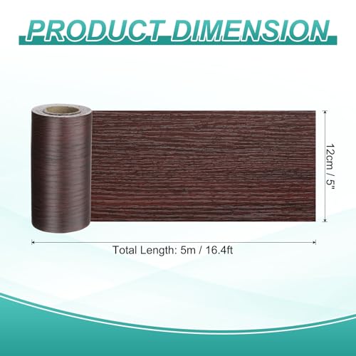 Papel tapiz de grano de madera autoadhesivo vinilo impermeable para pared 3