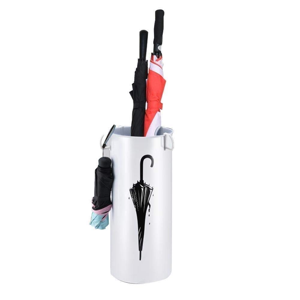 Porte-parapluie rond blanc MiroDo pour garder une entrée de maison propre
