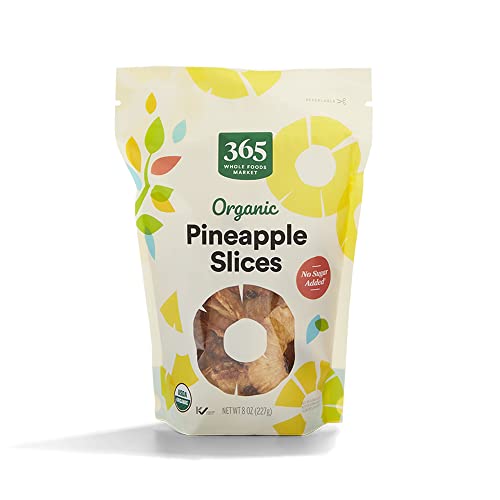 365 By Whole Foods Market, Organic Unsweetened Dried Pineapple, 8 Ounce #TOP12