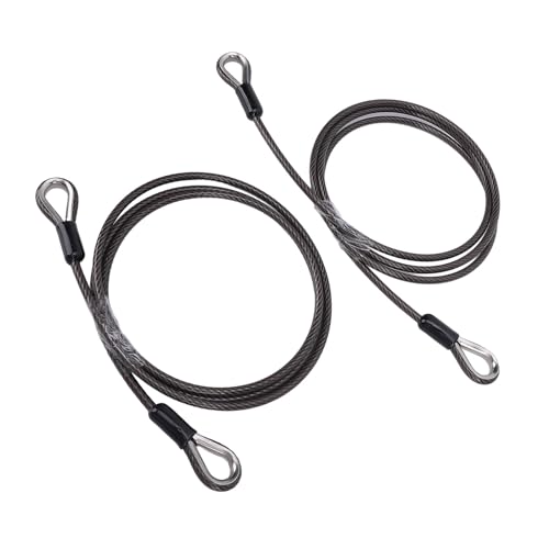 Cable de elevación de puerta trasera de remolque resistente con clip metálico 2