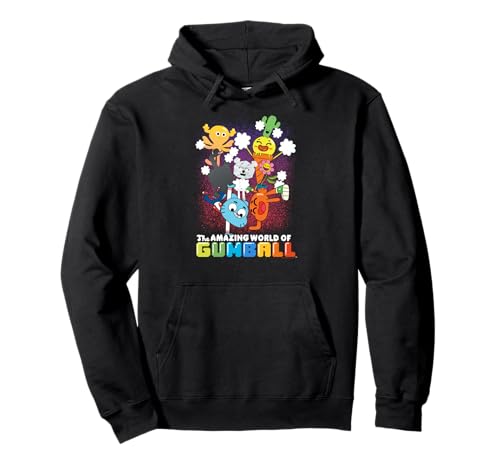 The Amazing World of Gumball Colorful Characters Cartoon Pullover Hoodie