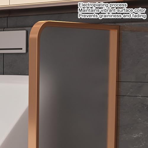 Gold Bathroom Urinal Wall Mounted Men's Urinal Divider Commercial Restroom Partition 40x80cm/15.7x31.5in Ideal for Shopping Malls