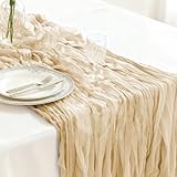[Qualité Premium]: Fabriqué en polyester de haute qualité pour chemin de table en gaze, ce chemin de table automnal offre une texture froissée luxueuse avec une douceur au toucher et une durabilité exceptionnelle, parfait pour toutes les occasions.