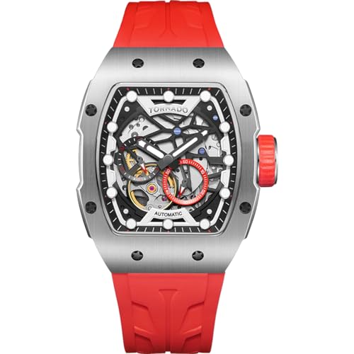 Image of Tornado XENITH Automatic Men's MIYOTA 82S7 Movement Watch, Automatic Display and High Quality Flexible And Durable Silicone Strap - T24302