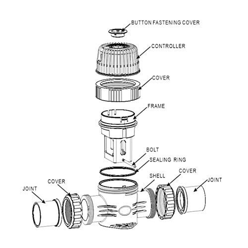 Pool Salt System, Easy To Install Intelligent Control Salt Chlorine Generator Cell Multi Function Protection Detachable 100‑240V For Spa(Sc 2) #TOP4