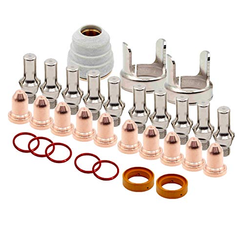 Electrode Tip Cup Ring Kit fit Lincoln Electric Tomahawk 375 Plasma Cutter LC25 Torch 30pcs