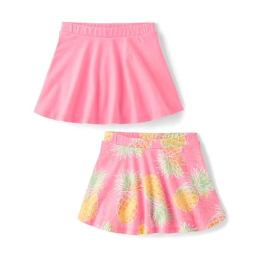 Children's Place Girls' Pineapple Skort 2-Pack