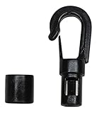 Bungee Cord Hook Pack - Small Tongued Hook for 1/4 inch and 3/16 inch Bungee Cords