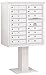 Salsbury Industries 3409D-16WHT 4C Pedestal Mailbox, White