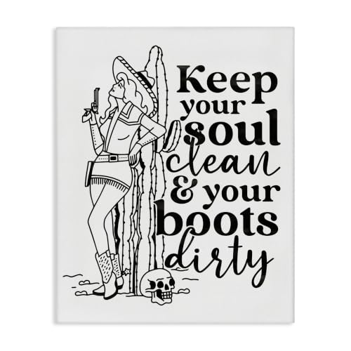 Cowgirl Boots Country Charm, 24 x 30 Inch Canvas Wall Art