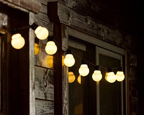 Luces solares LED G50 blancas 16 ft para exterior miniatura 7