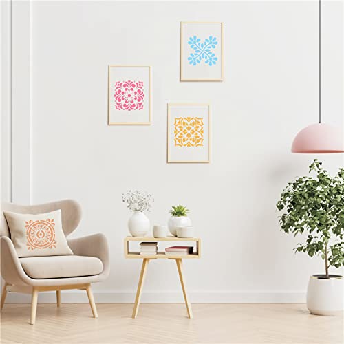 YXHZVON 16 pezzi Mandala Stencil, Riutilizzabile