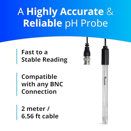 bluelab probph ph probe for water replacement electrode for meter monitor and controller with easy calibration tool for hydroponic system and indoor plant grow