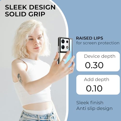 Image of A rtistque Ultra Stylish Back Cover Case for Infinix Note 30 5G | Premium Shockproof TPU | Protective Design | Bumper Back Cover - Black