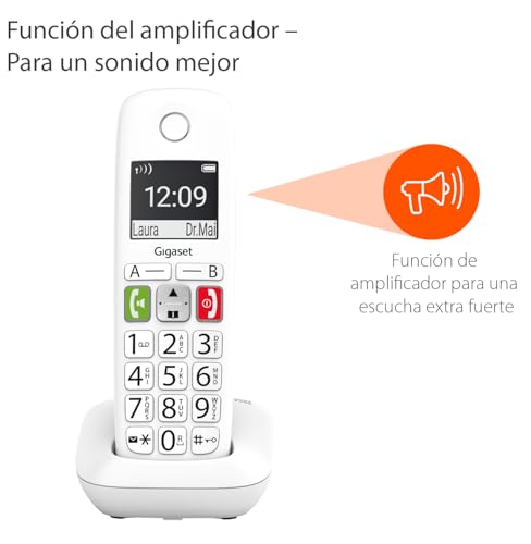 Téléphone DECT Gigaset E290 fixe analogique sans fil avec écran rétroéclairé - 4