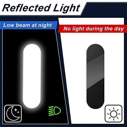 Frienda CK-FRIENDA-17670 8 Pieces Reflective Stripes Stickers For Motorcycle Helmet, Safety Decals Stickers For Motorcycle High Visibility Motorcycle Helmet Stickers Adhesive Black Reflective Tape thumb #4