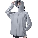 [SLEEPSINERO] ラッシュガード uvカット パーカー レディース 長袖 (XL,ダークグレー)