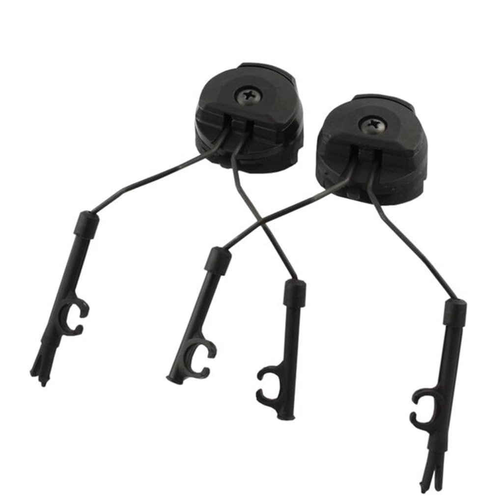 TS TAC-SKY Military Tactical Headset Brackets Mounted Rapid Action Helmet ARC Rail Adapter Kit/Military Tactical Accessories (Color : BK4)