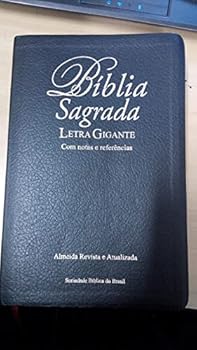 Paperback Biblia Sagrada Branca Luxo – Letra Gigante – Com Notas E Referencias – Almeida Revista e Atualizada (Em Portugues do Brasil) [Portuguese_Brazilian] Book