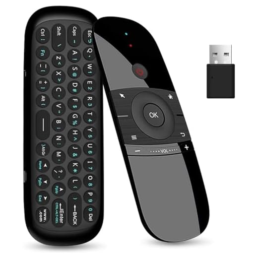 Meentek W1 Universal Air Remote Keyboard Mouse, 2.4GHz for Nvidia Shield, Android TV Box, PC, Smart TV, Projector, HTPC