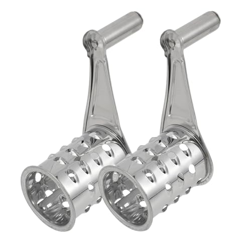 Rallador giratorio manual Alipis acero inoxidable 2 piezas miniatura 1