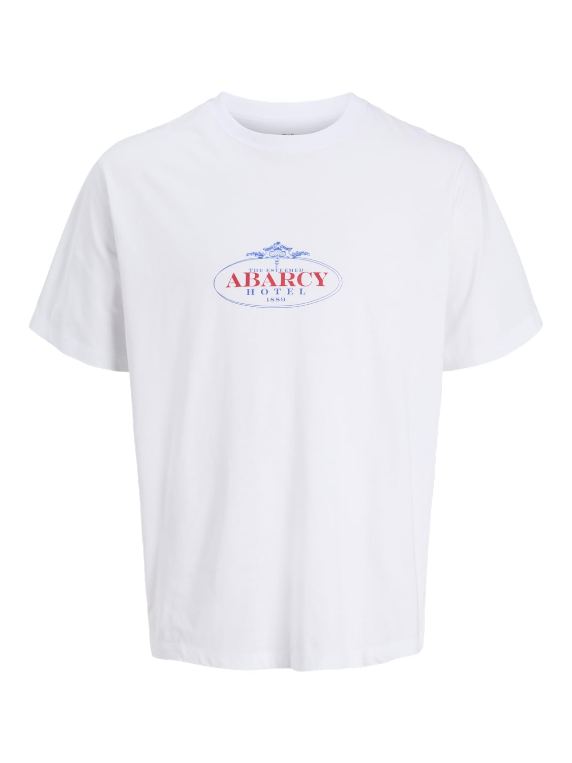 JACK & JONES Jorservice Gallery Tee SS Crew Neck Tg, Bright White, M