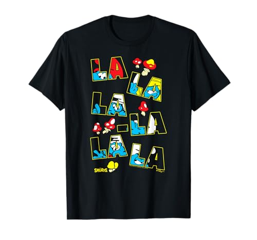 Photo de The Smurfs La La La Theme Song with Smurfs and Mushrooms T-Shirt