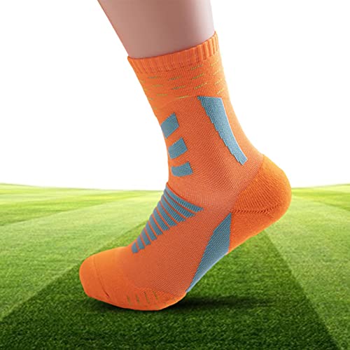 Meias de basquete para meninos jovens – Meias masculinas respiráveis – Meias grossas com controle de