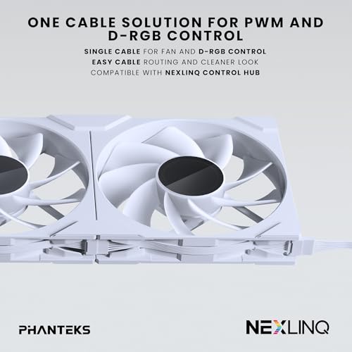 Ventilateur Phanteks M25 Gen2 Reverse RGB 14cm Blanc pour boîtier PC - 7