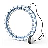 Rkvijl-Hula-Hoops-for-Adults-Weight-Loss-New-2-in-1-Massage-Fitness-Hoola-Hoop-Weighted-Hula-Hoop-with-Detachable-Knots-Adjustable-Gravity-Spinning-Ball Rkvijl Fit Hoop Weighted Hoola Hoop Exercise Hoola Hoop for Adults Weight Loss Infinity Hoop Smart Weighted Hula Hoop Plus Size Detachable Hula Hoops for Adults (Blue&White)
