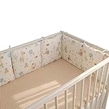 ZUQ 6 Piezas Protector de Cuna Camas de Bebé Protector para