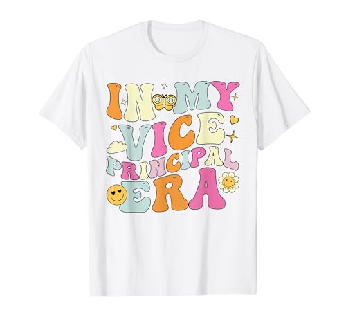 In My Vice Principal Era Shirt, Groovy First Day of School T-Shirt