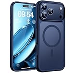 TOCOL Magnetic for iPhone 17 Pro Case, Compatible with MagSafe, Full Camera Protection, Built-in Magnets, Drop Protection Shockproof Translucent Matte Phone Case for iPhone 17 Pro (Dark Blue)