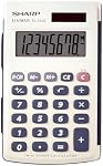 SHARP EL243S Handheld Calculator with Extra Large 8-Digit Display, Solar & Battery Powered, Twin Power Calculator