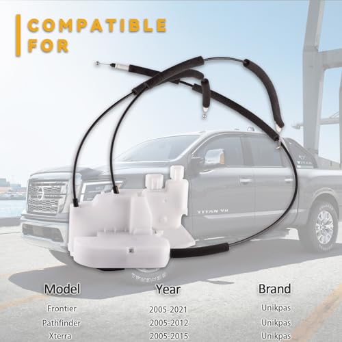 Image of Front Right Door Lock Actuator Compatible for Nissan Frontier 2005-2021 Pathfinder 2005-2012 Xterra 2005-2015 Replace Passenger Side Door Lock Latch Assembly