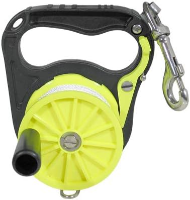 Carrete de buceo con trinquete, amarillo - 250'