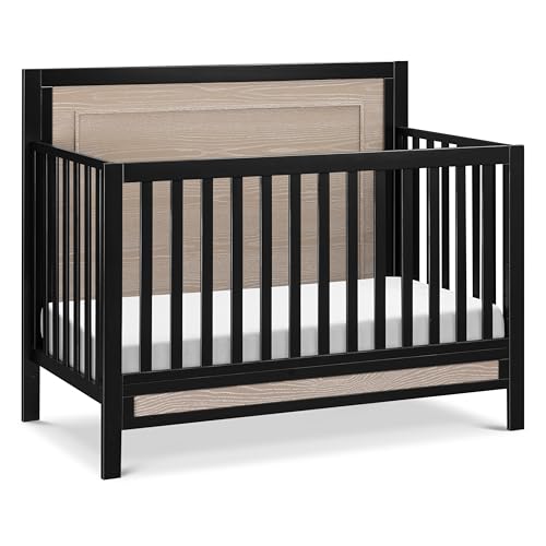 Image of Carter's by Davinci Radley 4-in-1 Convertible Crib in Ebony & Coastwood, Greenguard Gold Certified