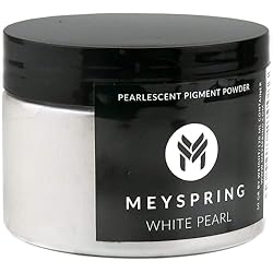 MEYSPRING White Pearl Mica Powder - 50g - White Resin
