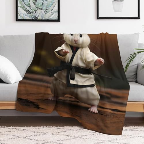 Couverture polaire plaid hamster super douce pour réchauffer vos nuits - 3