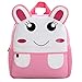 Mochila Infantil para Niños Primaria Pequeña Guardería Mochila Preescolar para Niños de 2-5 Años Dibujo de Animal Lindo (Conejo, 21 * 8 * 26CM)