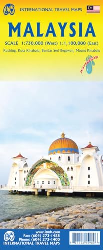 Malaysia Travel Reference 1:730k (West)/1:1.1m (East) Waterproof – 2026 Edition