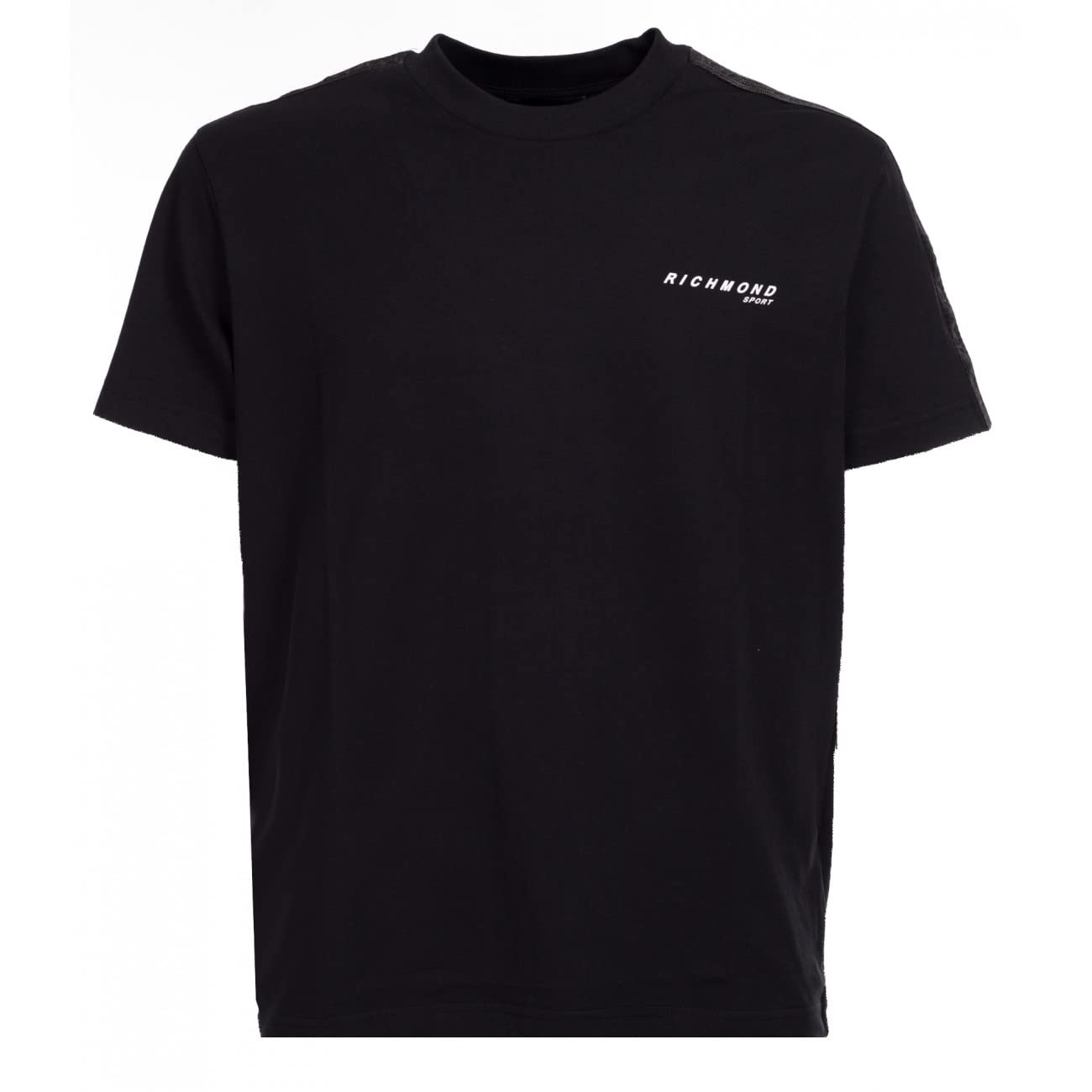 John Richmond T-Shirt Schwarz Bänder Logo, Schwarz , XXL