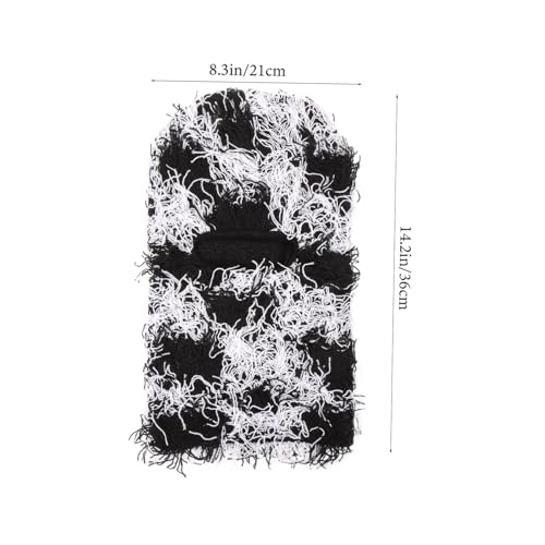 KESYOO Mascarilla de Lana para Hombres y Mujeres Invierno Antiviento Máscara Facial Completa para Actividades al Aire Libre, Gorro Cálido para el Cuello, Negro miniatura 2