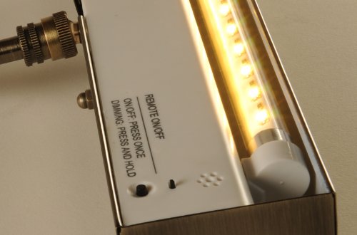 Concept Lighting 105L Cordless Led Picture Light, 11.5-Inch, Satin Nickel #TOP3