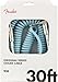 Fender Original Series Coiled Instrument Cable, Guitar Cable, Guitar Accessories, Straight/Angle, Daphne Blue, 30ft