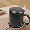 Smart Coffee Mug Warmer, 3 Levels Temperature Setting USB Powered Beverage Cup Warmer for Home Kitchen Office Desk Use(Gold)